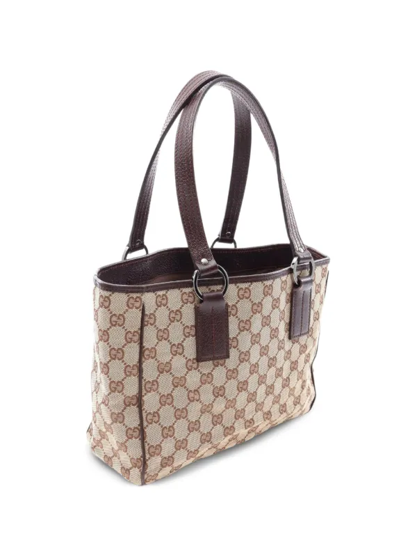 Gucci Pre-Owned GGキャンバス トートバッグ | ニュートラル | FARFETCH JP
