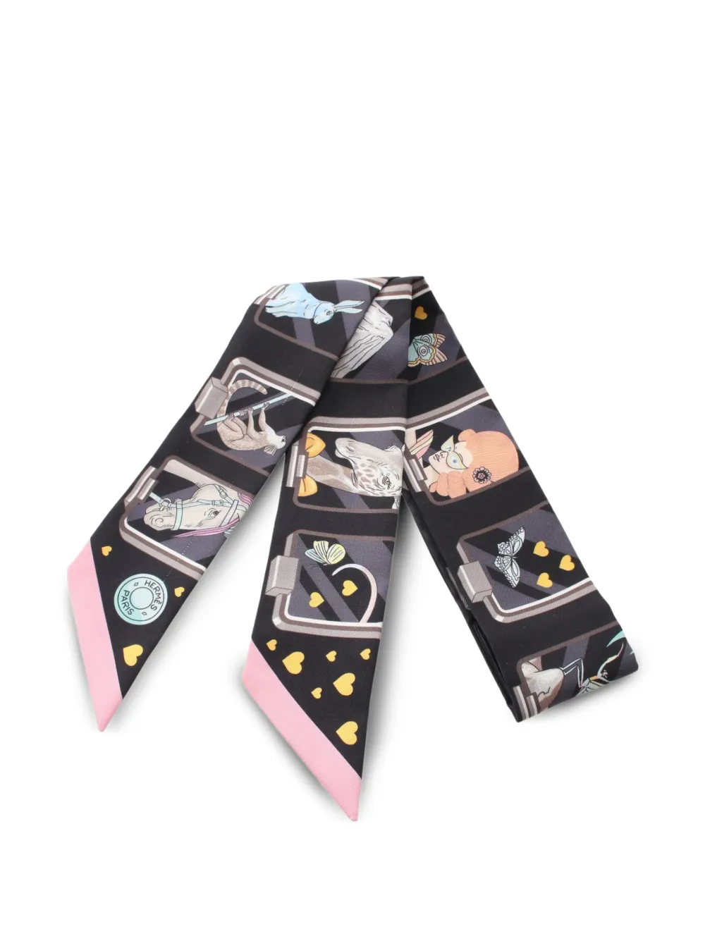 Hermès Pre-Owned Story ribbon scarf - Schwarz