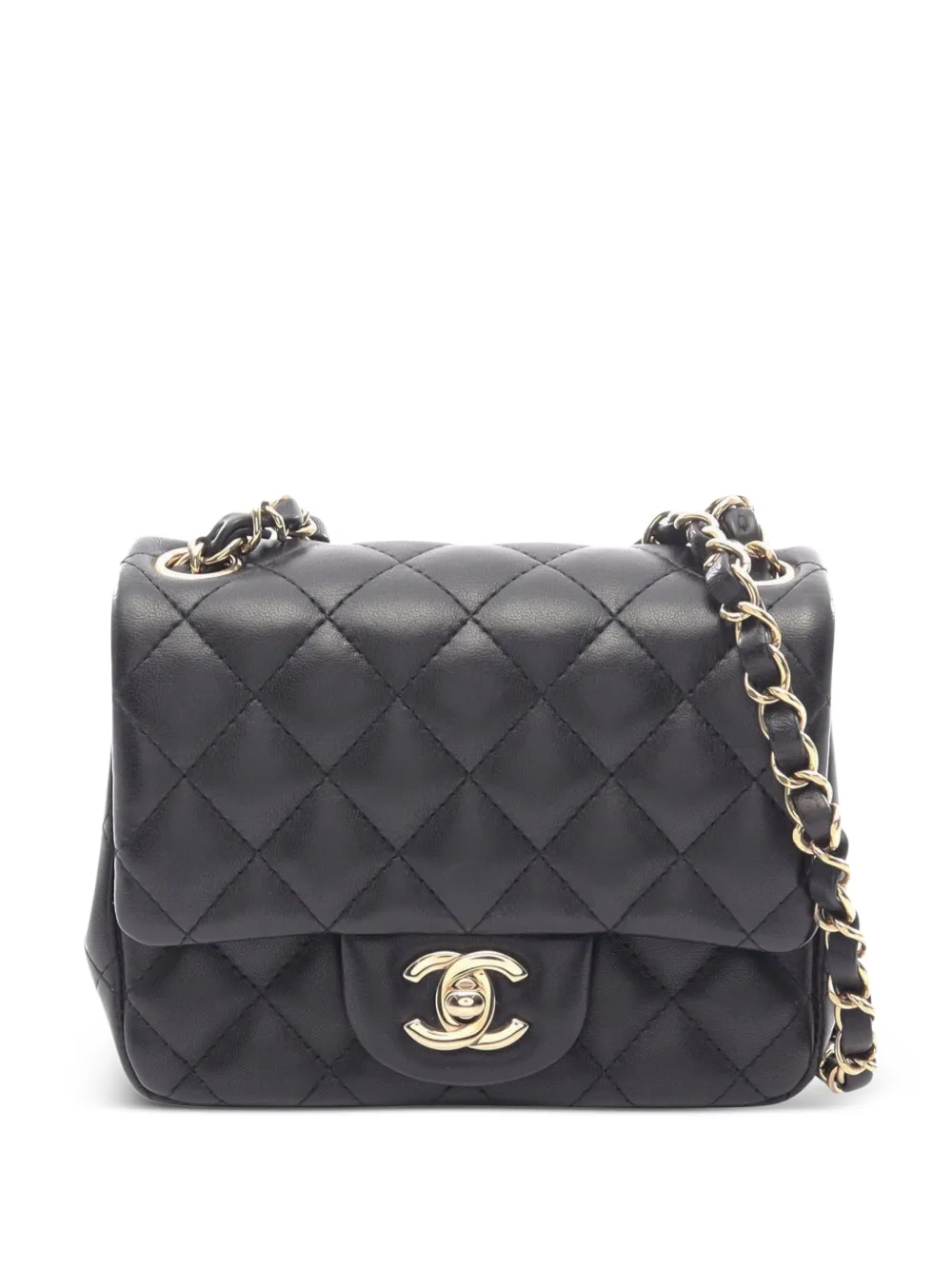 CHANEL Pre-Owned 2021s mini Classic Flap shoulder bag - Black