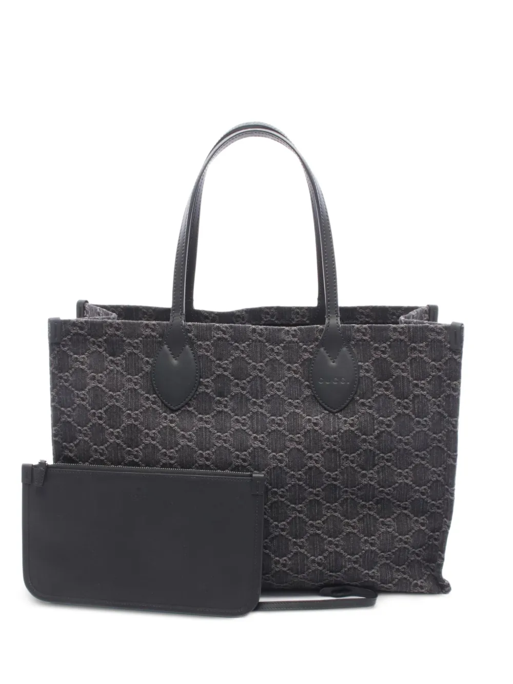 Gucci Pre-Owned Ophidia GG denim tote bag - Grau