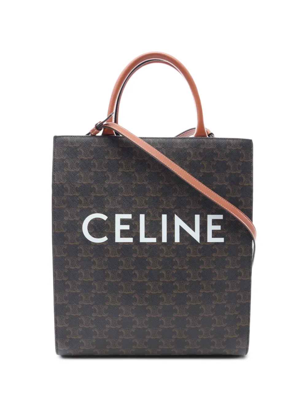 Celine Pre-Owned Triomphe logo-print tote bag - Black