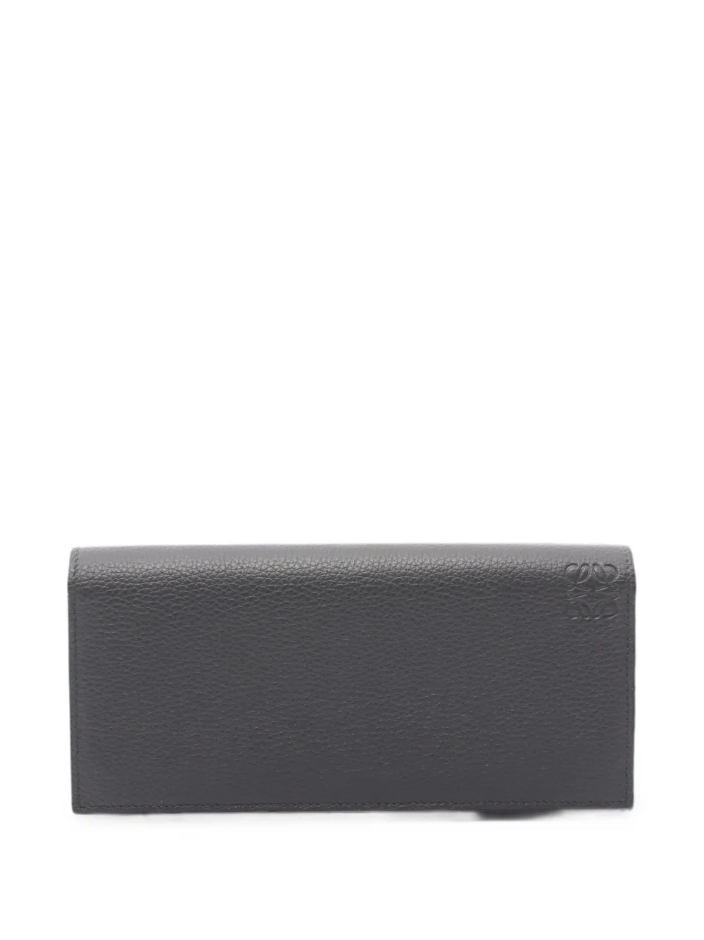 Pre-owned Loewe Anagram Bi-fold Wallet In Gray