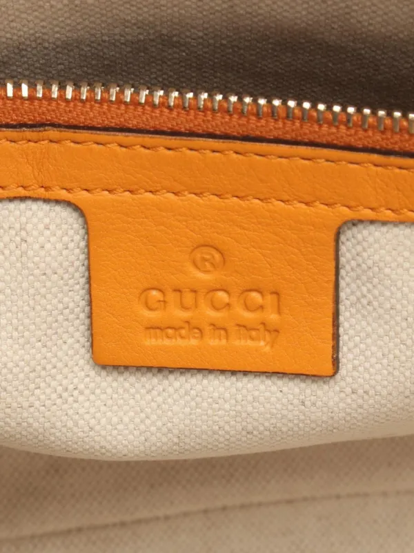 Gucci Pre-Owned GG グッチシマ ハンドバッグ マイクロ | オレンジ