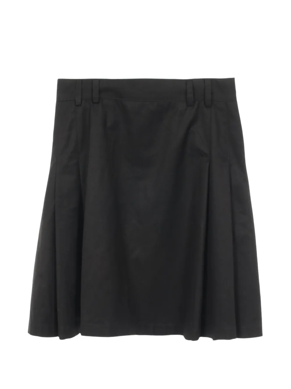 CHANEL Pre-Owned 1986-1988 Coco Mark pleated midi skirt - Nero