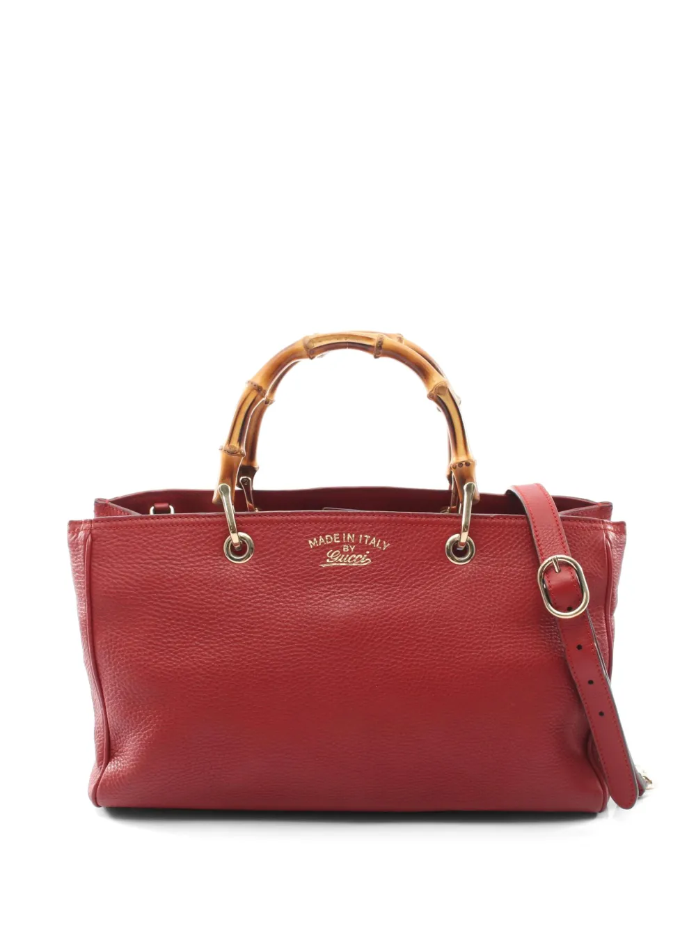 Gucci Pre-Owned Bamboo shopper tote bag - Rot
