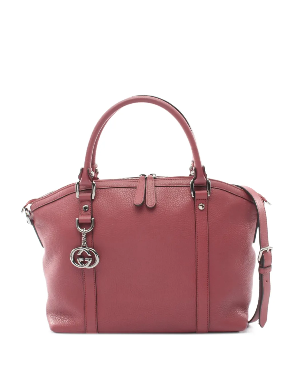 Gucci Pre-Owned Interlocking G leather two-way handbag - Rosso