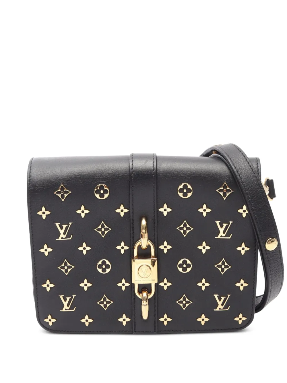 Louis Vuitton Pre-Owned 2021 Rendezvous Monogram-flower shoulder bag - Black