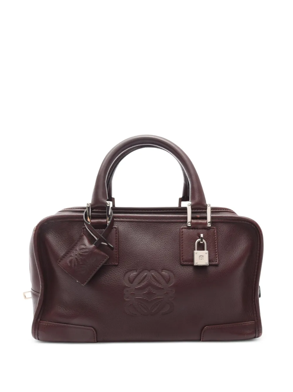 Loewe Pre-Owned 28 Amazona leather handbag - Braun