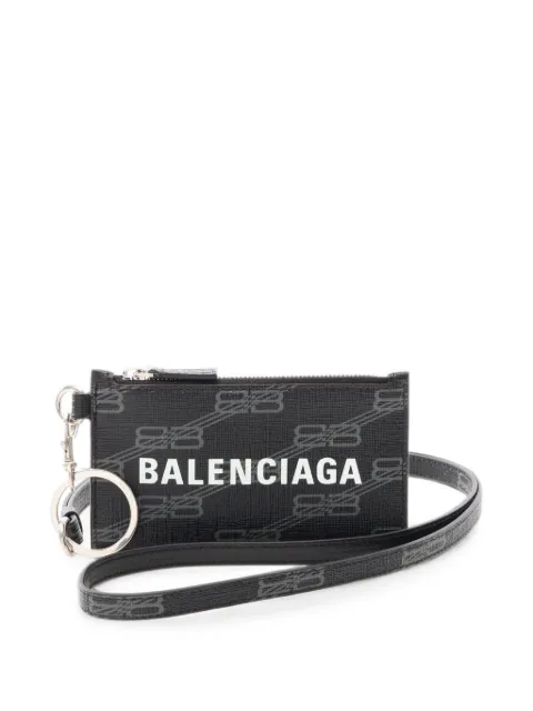 Balenciaga Pre-Owned BB Cash monogram-pattern wallet
