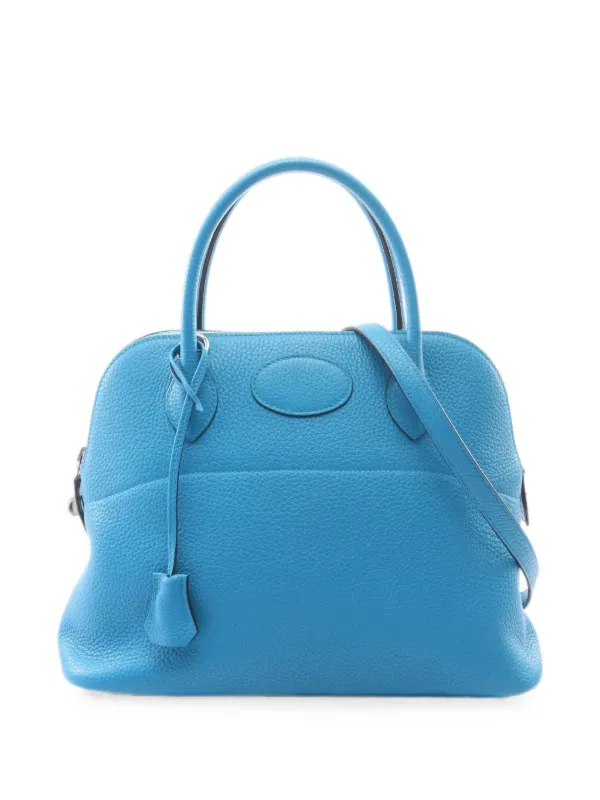 Hermès Pre-owned 2017 31 Bolide Tote Bag in Blue
