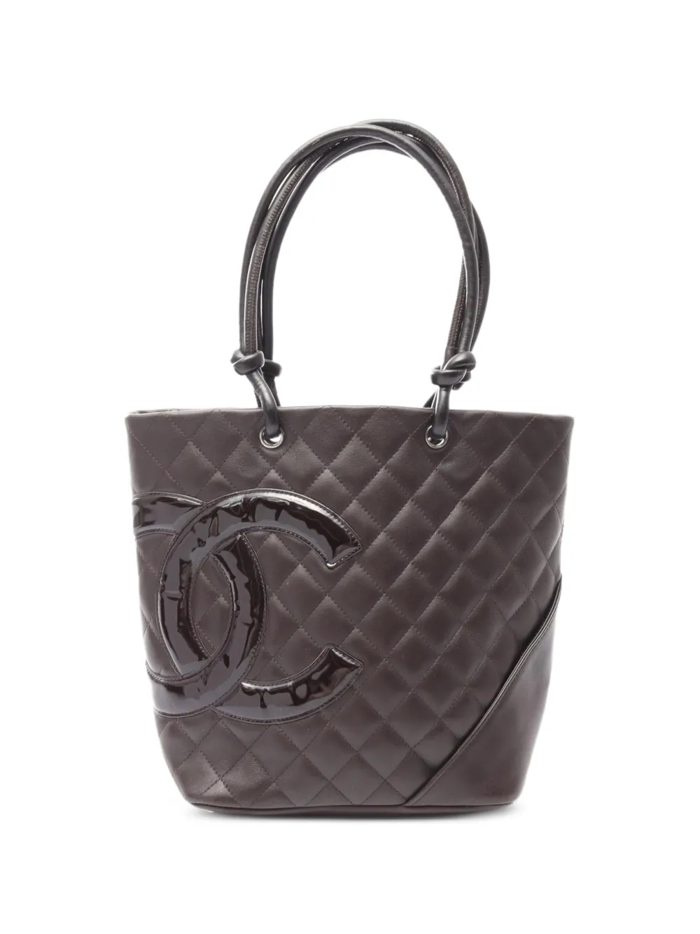 CHANEL Pre-Owned 2005-2006 medium Cambon Ligne quilted tote bag - Marrone