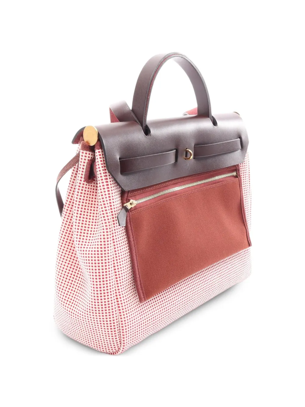 Hermès Pre-owned 2022 Herbag Zip Tote Bag in White, view 2