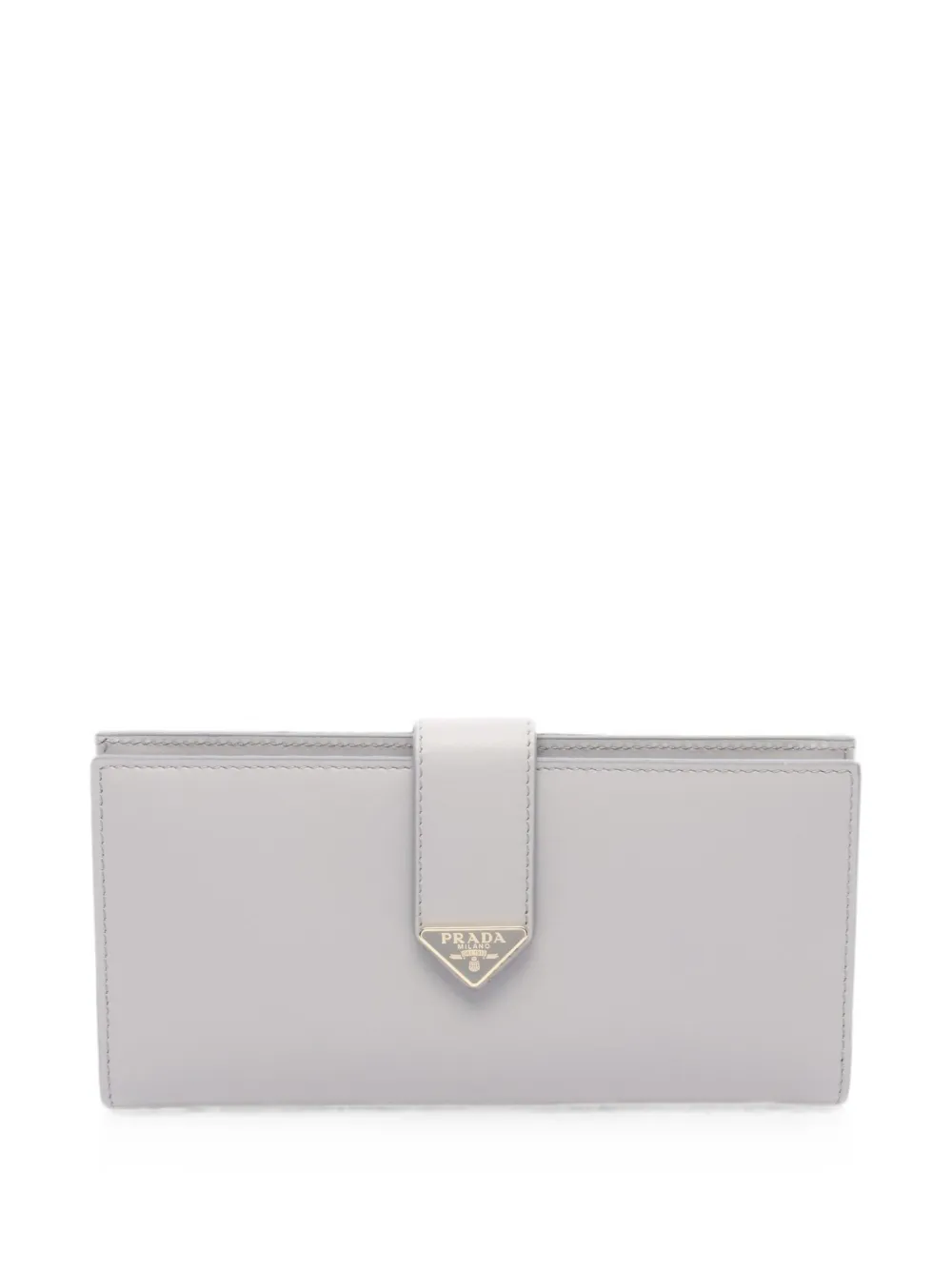 Prada Pre-Owned Portafoglio bi-fold in pelle - Grigio
