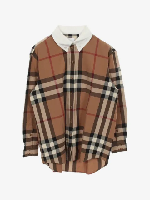 Burberry Pre-Owned check-pattern button-down cotton shirt