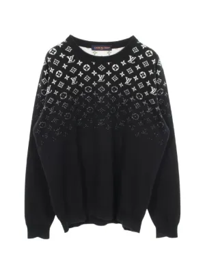 Louis Vuitton Pre-Owned 2010s Gradient Monogram Sweater | Black