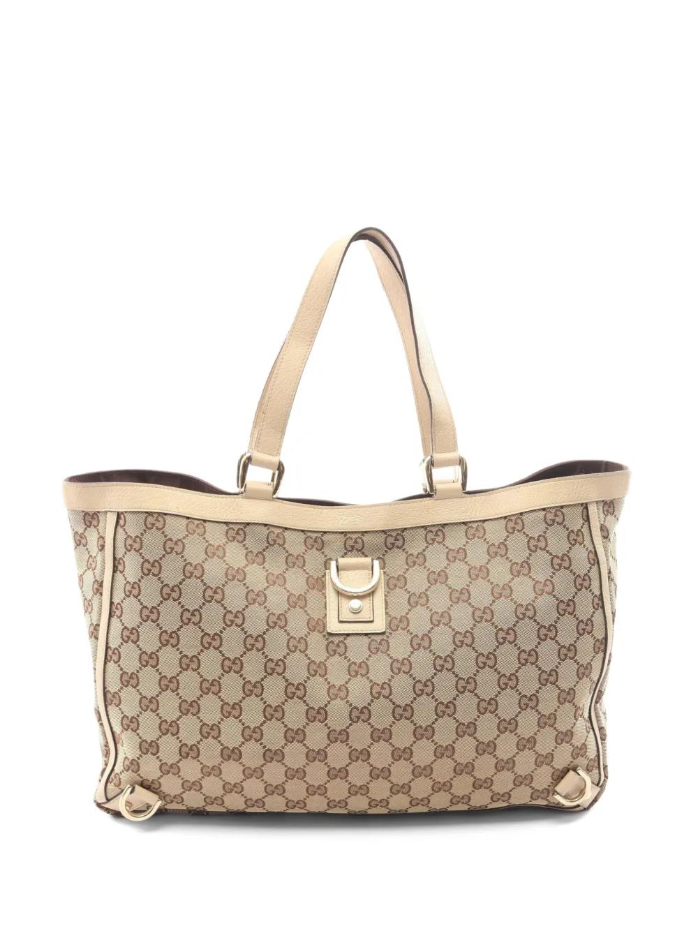 Gucci Pre-Owned Abby GG canvas tote bag - Nude