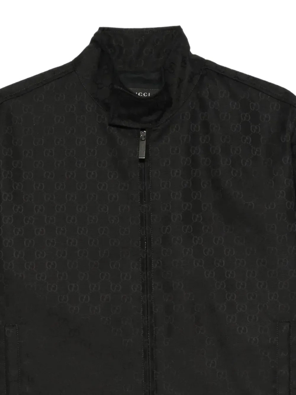Gucci Jack met GG-monogram en rits Zwart
