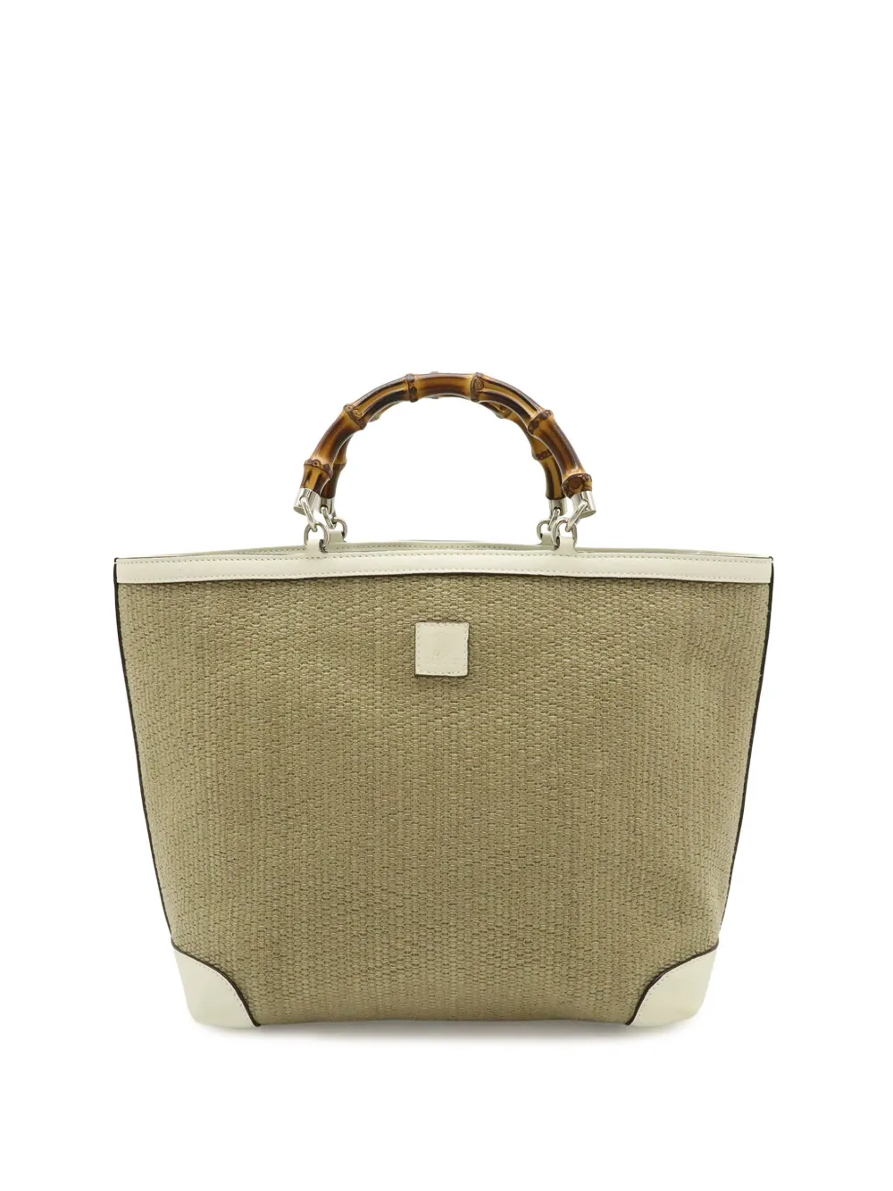 Gucci Pre-Owned 2000-2015 Raffia Bamboo Childrens tote bag - Marrone