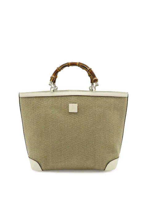 Gucci Pre-Owned 2000-2015 Raffia Bamboo Childrens tote bag