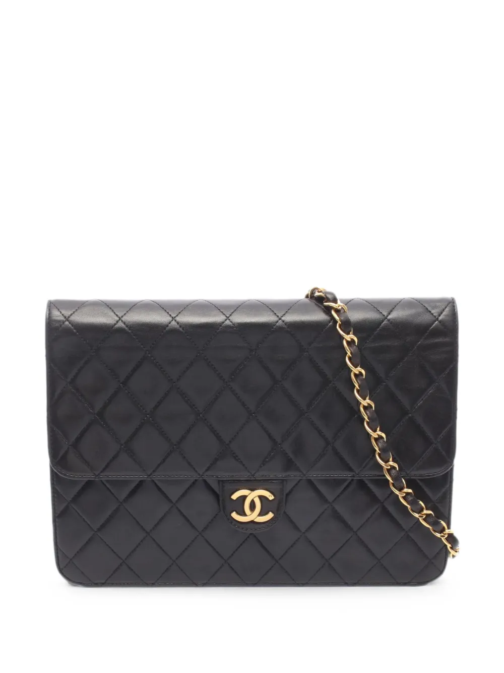 CHANEL Pre-Owned 1994-1996 Matelassé CC push-lock shoulder bag - Black