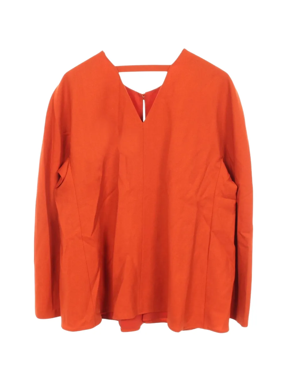 Hermès Pre-Owned V-neck long-sleeve top - Orange