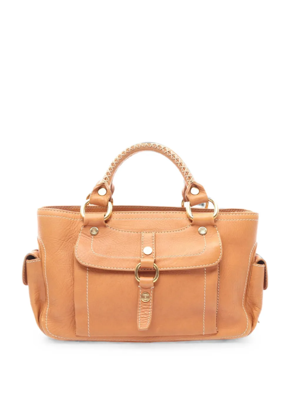 Celine Pre-Owned Boogie leather tote bag - Marrone