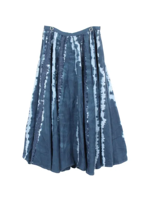Christian Dior Pre-Owned jupe mi-longue à imprimé tie dye