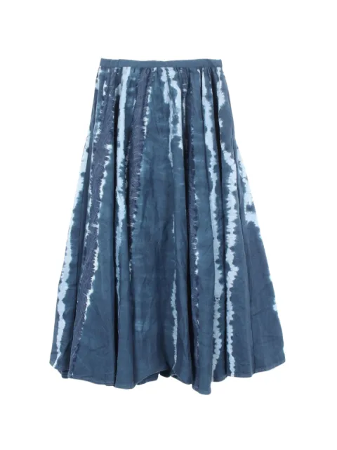 Christian Dior Pre-Owned tie-dye midi skirt