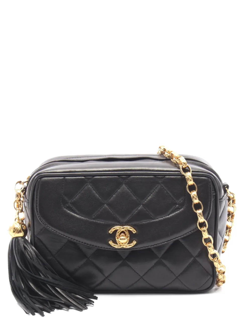 CHANEL Pre-Owned 1994-1996 Diana matelassé shoulder bag - Black