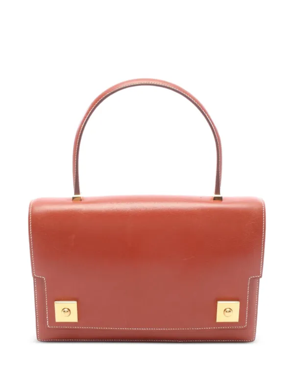 Hermès Pre-owned 1992 Piano Leather Handbag in Brown
