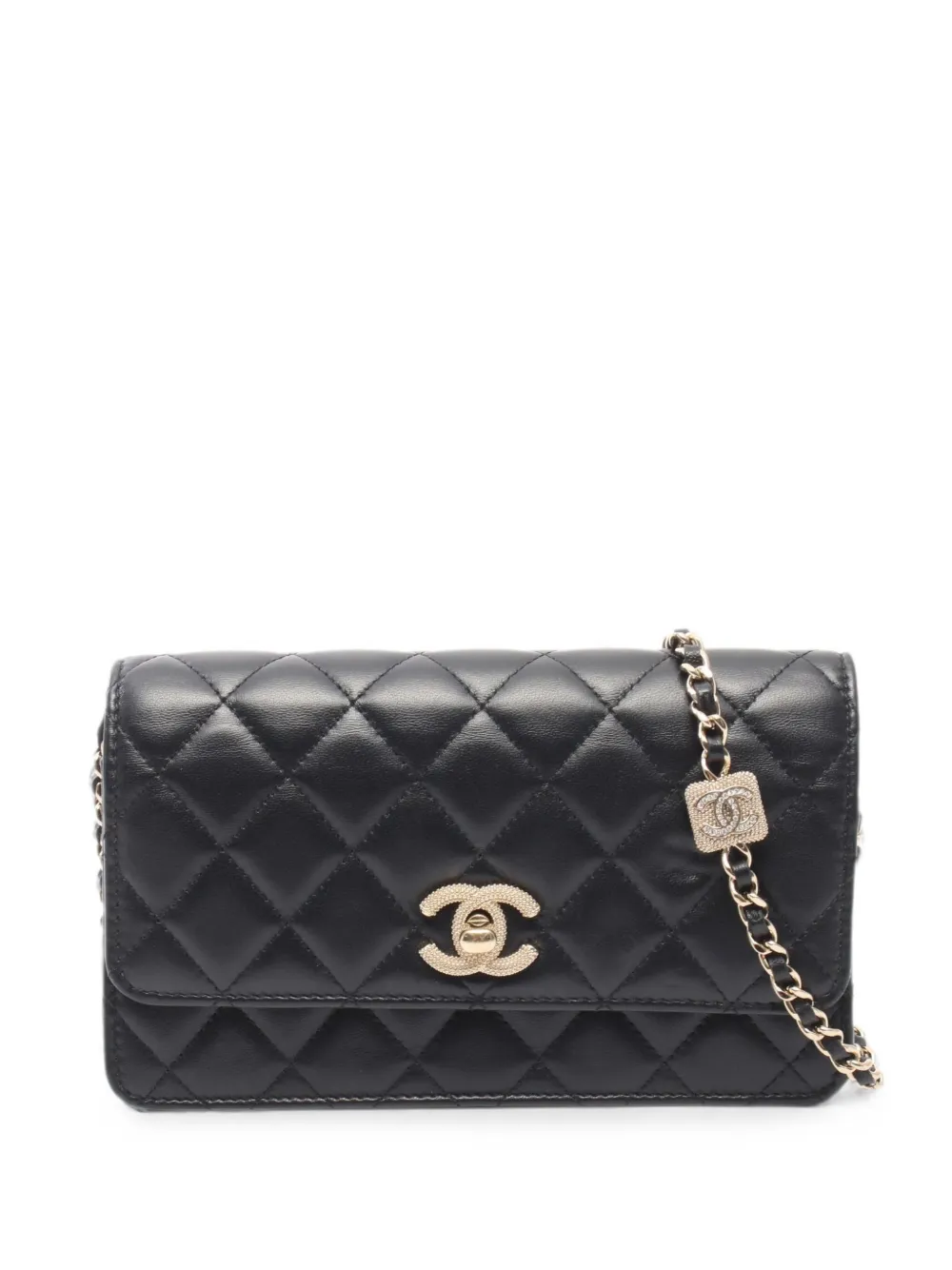 CHANEL Pre-Owned 2021 Wallet on Chain mini bag - Black