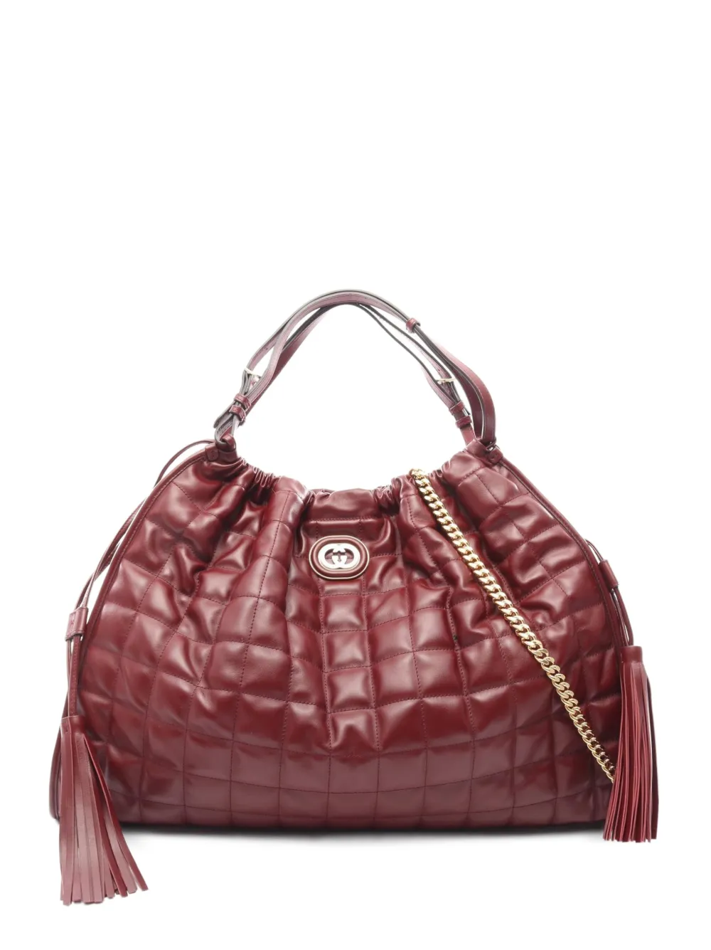 Gucci Pre-Owned Deco quilted leather tote bag - Rot