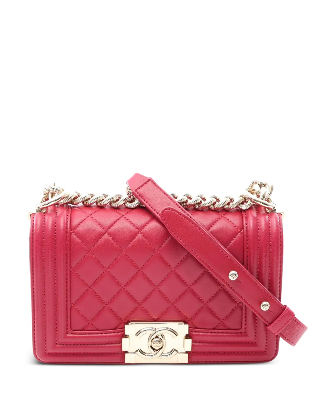 CHANEL Pre-Owned 1991-1994 small Boy Chanel leather shoulder bag - Rosa