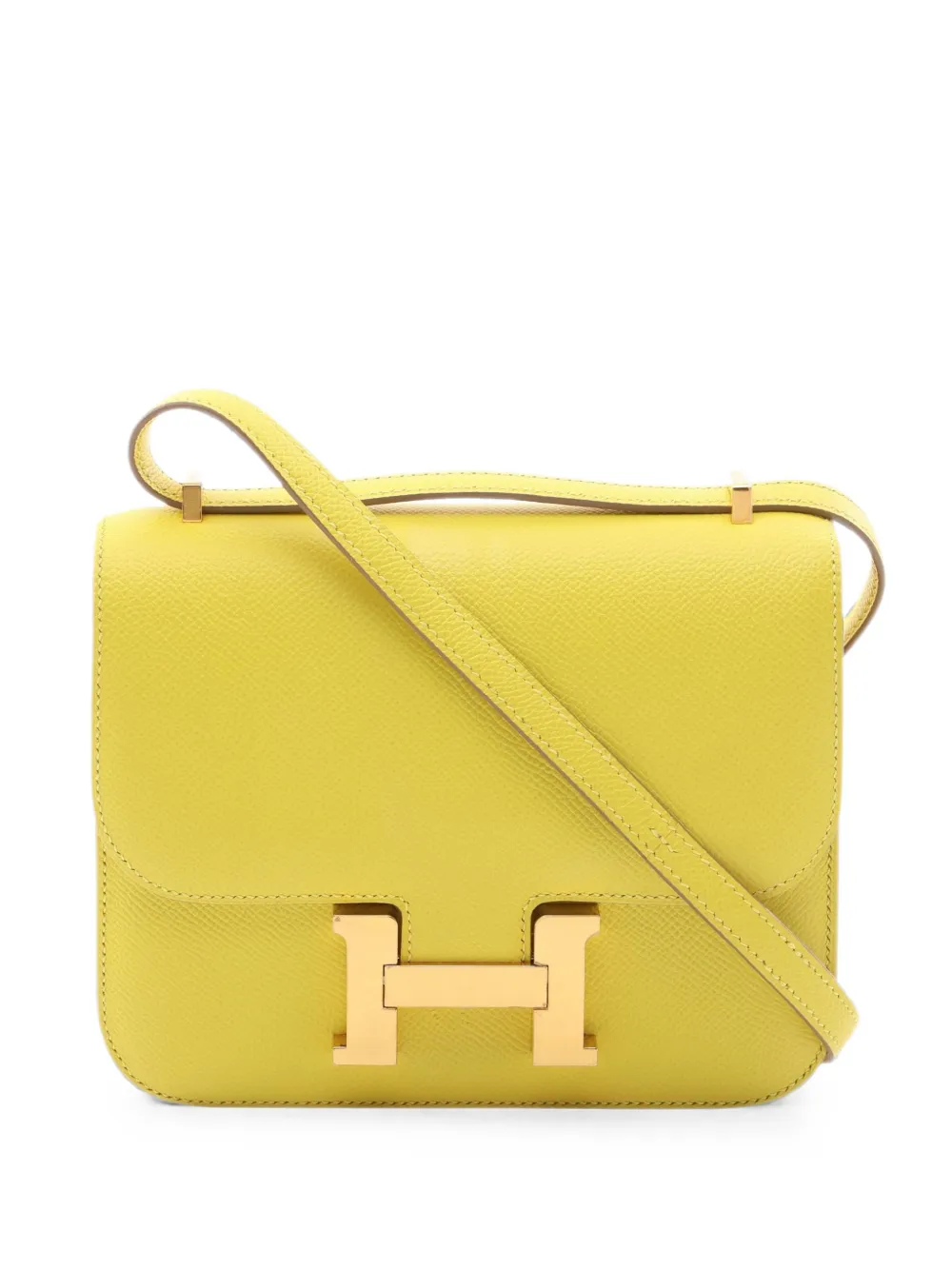 Hermès Pre-Owned 2019 mini Constance 3 shoulder bag - Gelb
