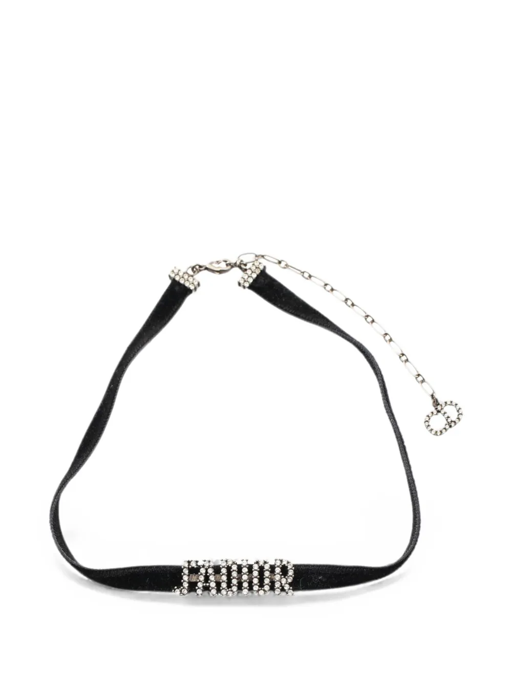 Christian Dior Pre-Owned J'Adior rhinestone-embellished necklace - Nero