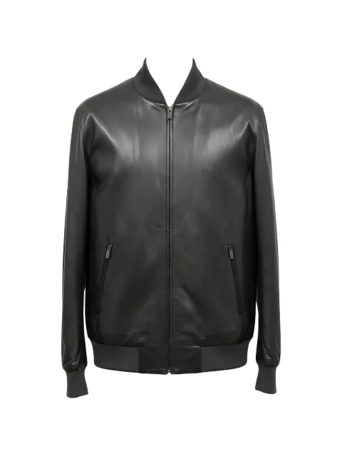 Gucci nappa-leather bomber jacket