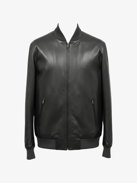Gucci nappa-leather bomber jacket