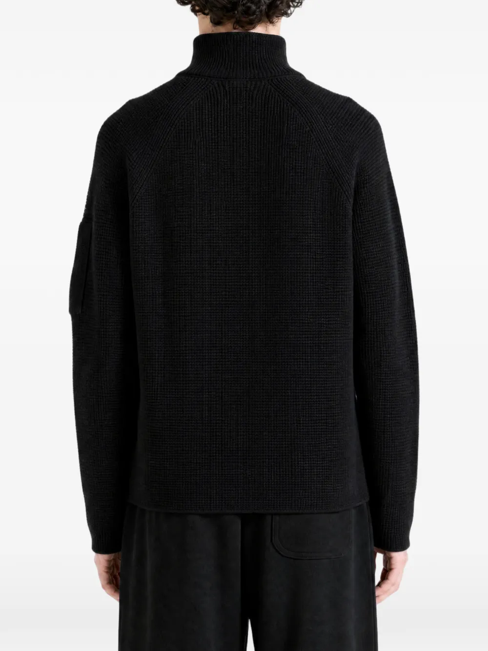 C.P. Company Vest met rits en lens detail Zwart