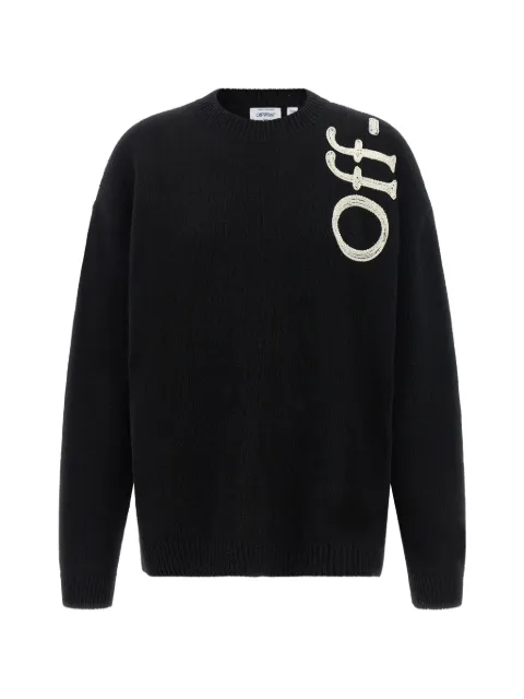 Off-White Vertical Bookish embroidered sweater