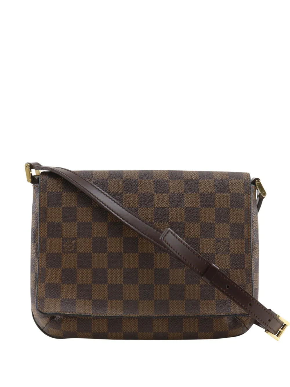 Louis Vuitton Pre-Owned 2004 Damier Ebene Musette Tango Long Strap crossbody bag - Marrone
