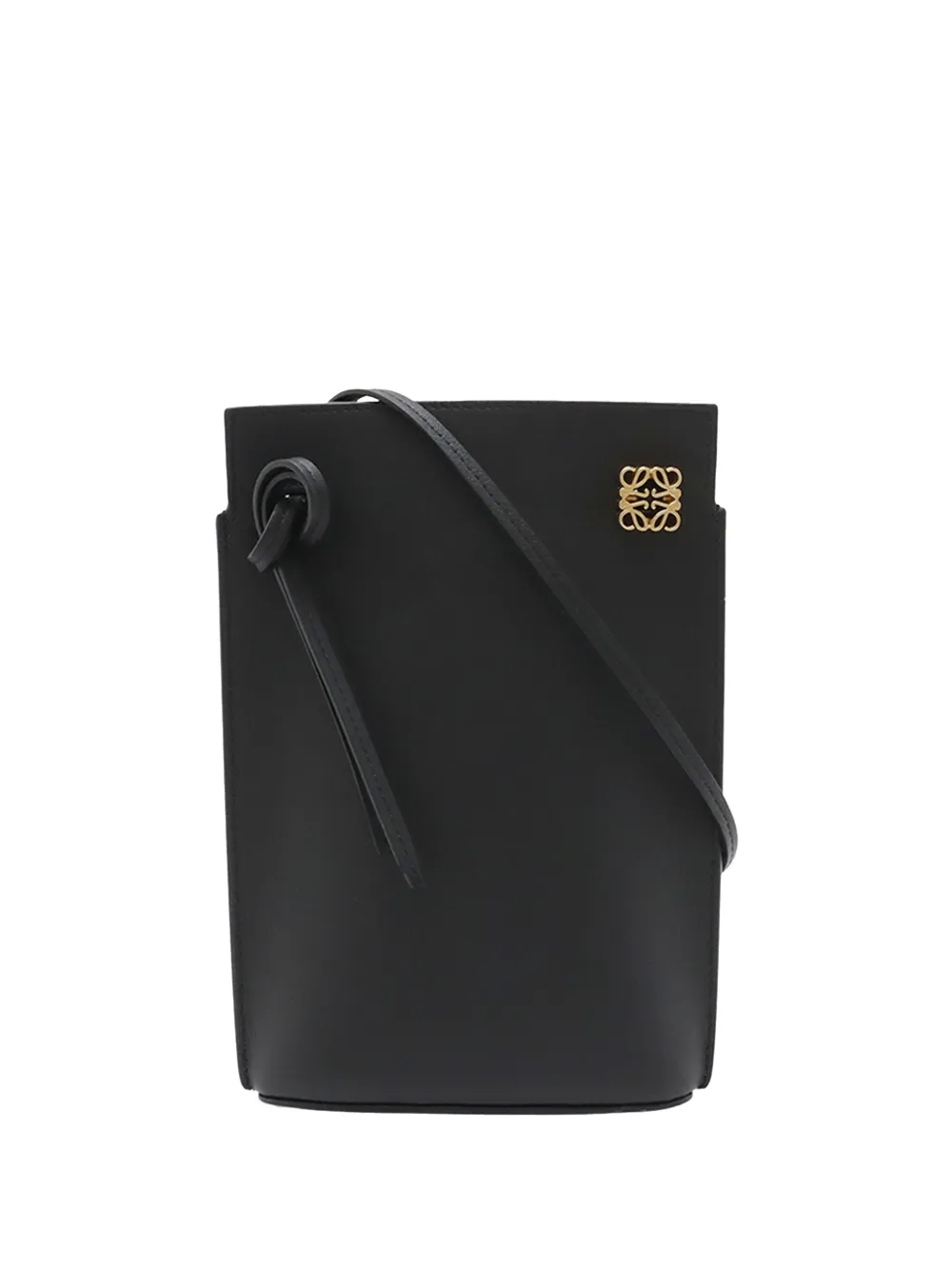 Loewe Pre-Owned 2022-2024 Calfskin Dice Pocket crossbody bag - Nero