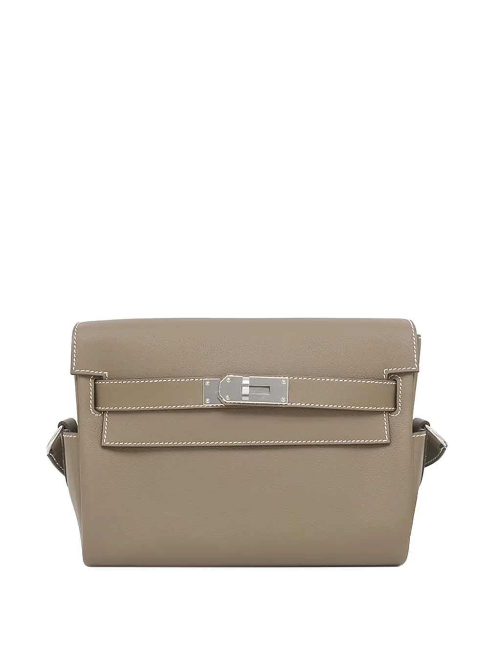 Hermès Pre-Owned 2024 Evercolor Kelly Messenger Bag crossbody bag - Marrone