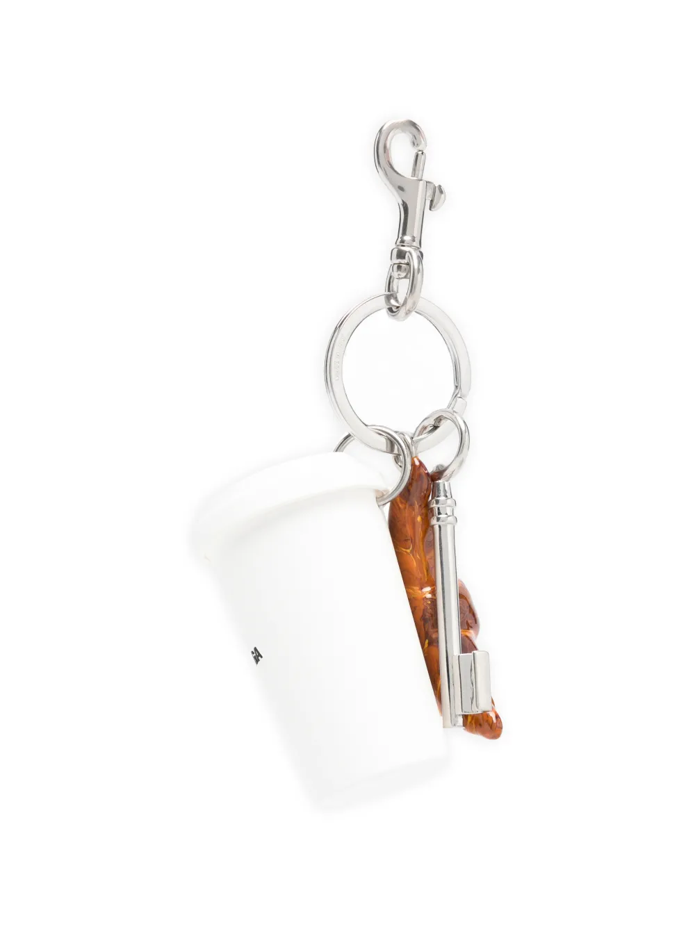 Balenciaga Sleutelhanger met koffiekop Wit