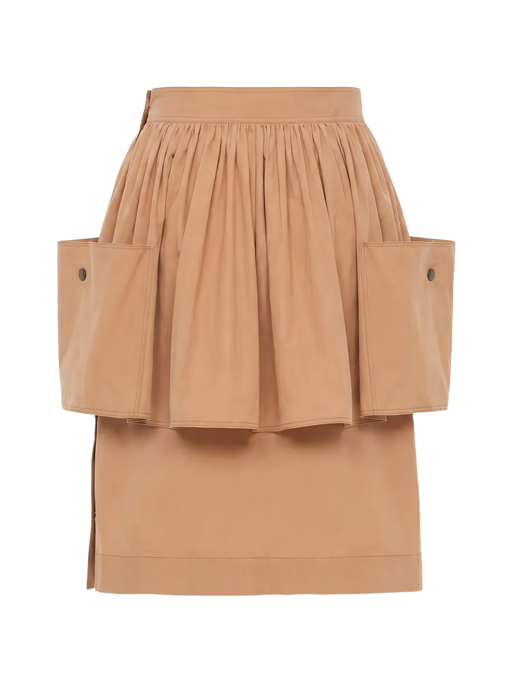 Chloé Gelaagde katoenen midi-rok Beige