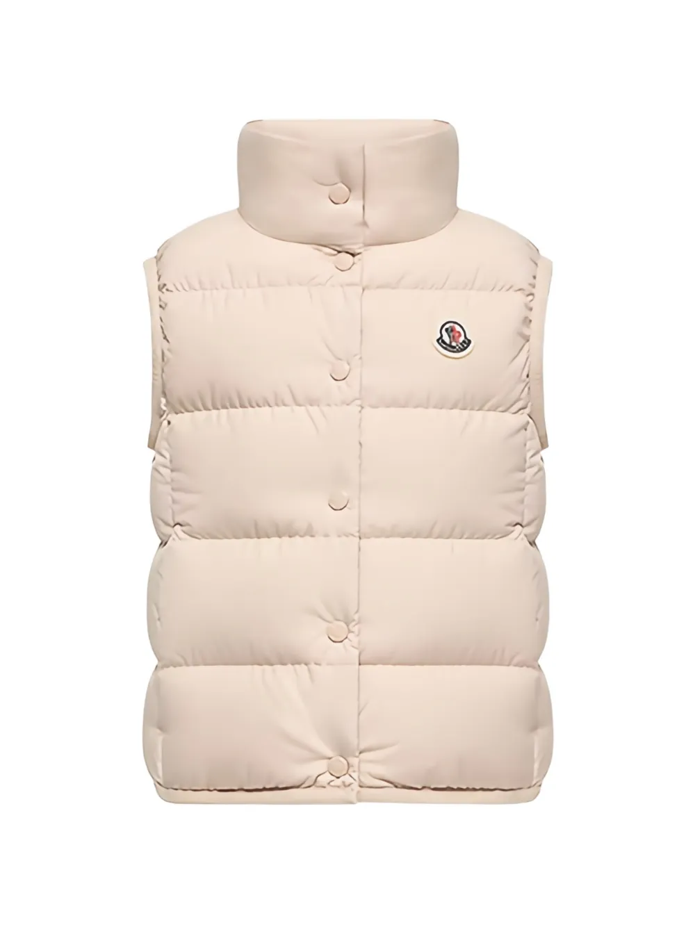 Moncler Enfant Badia bodywarmer met logo-patch Beige