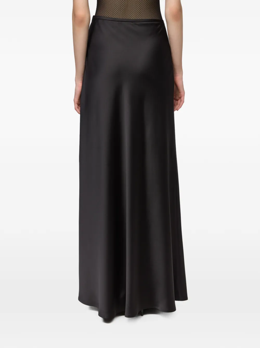 Atu Body Couture Maxi-rok met satijnen afwerking Zwart