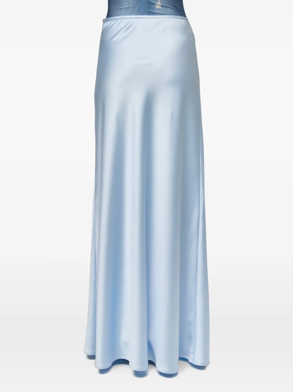 Atu Body Couture Maxi-rok met satijnen afwerking Blauw