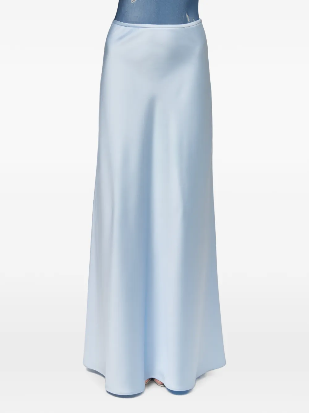 Atu Body Couture Maxi-rok met satijnen afwerking Blauw