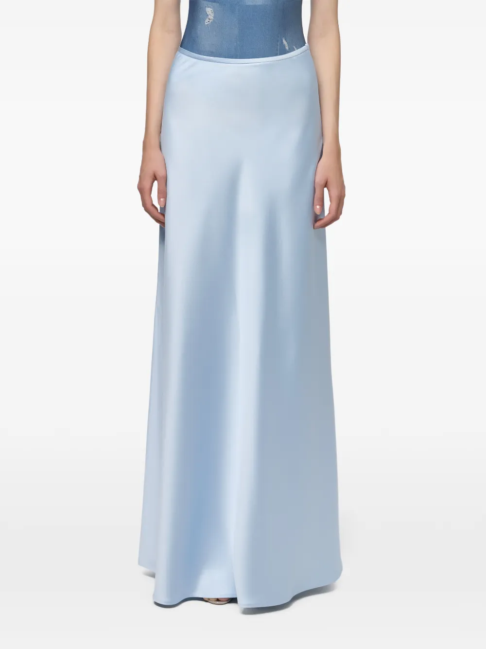 Atu Body Couture satin-finish maxi skirt - Blau