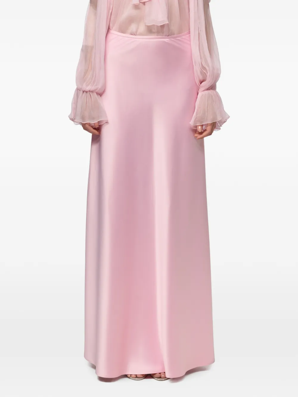 Atu Body Couture satin-finish maxi skirt - Rosa